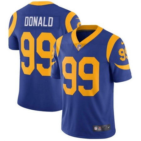 Youth Nike Los Angeles Rams #99 Aaron Donald Royal Blue Alternate Vapor Untouchable Limited Player NFL Jersey