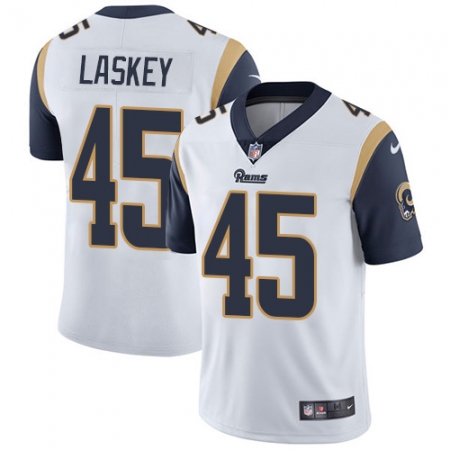 Youth Nike Los Angeles Rams #45 Zach Laskey White Vapor Untouchable Limited Player NFL Jersey
