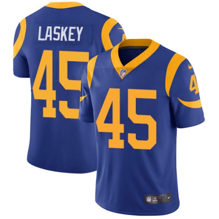 Youth Nike Los Angeles Rams #45 Zach Laskey Royal Blue Alternate Vapor Untouchable Limited Player NFL Jersey