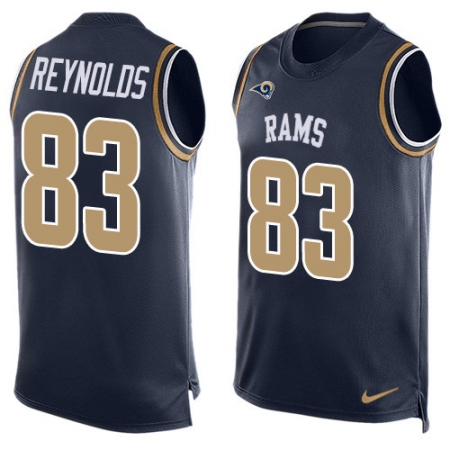 Men's Nike Los Angeles Rams #83 Josh Reynolds Limited Navy Blue Player Name & Number Tank Top NFL Jersey