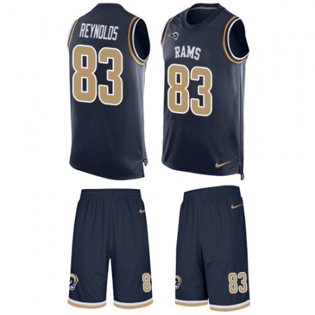 Men's Nike Los Angeles Rams #83 Josh Reynolds Limited Navy Blue Tank Top Suit NFL Jersey