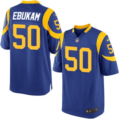 Men's Nike Los Angeles Rams #50 Samson Ebukam Game Royal Blue Alternate NFL Jersey
