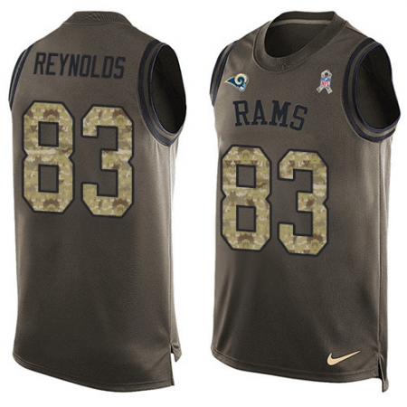 Men's Nike Los Angeles Rams #83 Josh Reynolds Limited Green Salute to Service Tank Top NFL Jersey