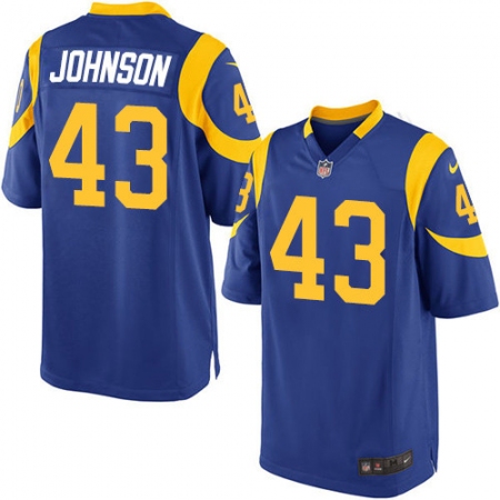 Men's Nike Los Angeles Rams #43 John Johnson Game Royal Blue Alternate NFL Jersey