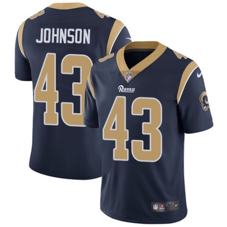 Youth Nike Los Angeles Rams #43 John Johnson Navy Blue Team Color Vapor Untouchable Limited Player NFL Jersey