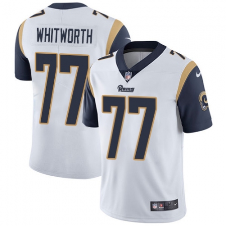 Men's Nike Los Angeles Rams #77 Andrew Whitworth White Vapor Untouchable Limited Player NFL Jersey