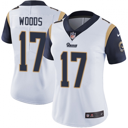 Women's Nike Los Angeles Rams #17 Robert Woods Elite White NFL Jersey
