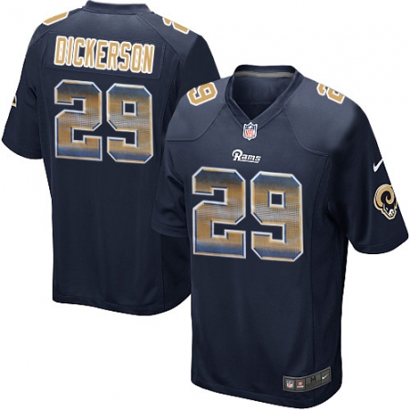 Men's Nike Los Angeles Rams #29 Eric Dickerson Limited Navy Blue Strobe NFL Jersey