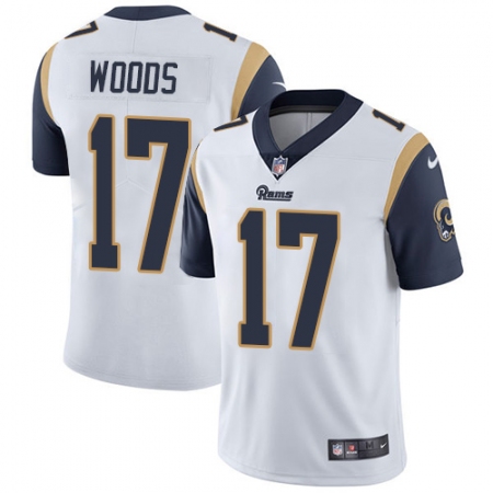 Youth Nike Los Angeles Rams #17 Robert Woods White Vapor Untouchable Limited Player NFL Jersey