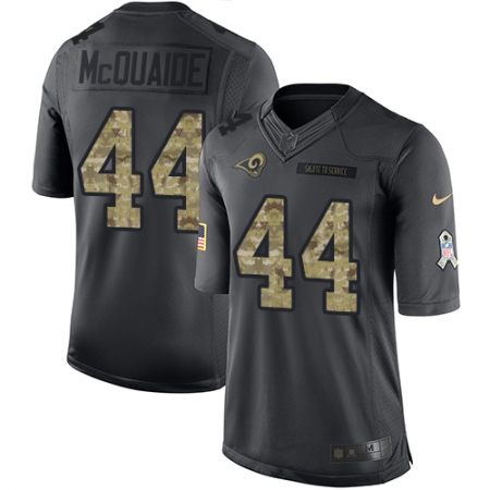Youth Nike Los Angeles Rams #44 Jacob McQuaide Limited Black 2016 Salute to Service NFL Jersey