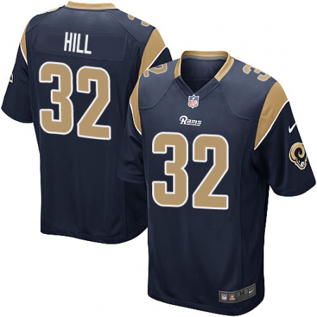 Men's Nike Los Angeles Rams #32 Troy Hill Game Navy Blue Team Color NFL Jersey