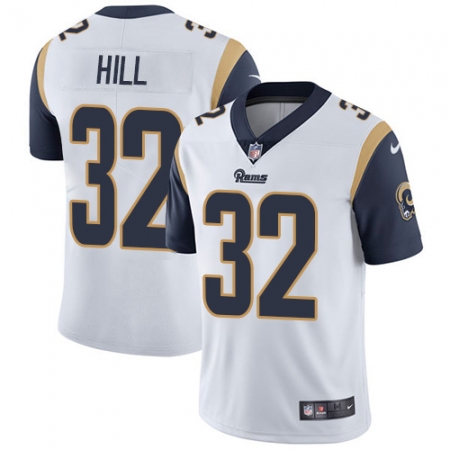 Men's Nike Los Angeles Rams #32 Troy Hill White Vapor Untouchable Limited Player NFL Jersey