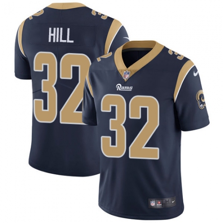 Men's Nike Los Angeles Rams #32 Troy Hill Navy Blue Team Color Vapor Untouchable Limited Player NFL Jersey