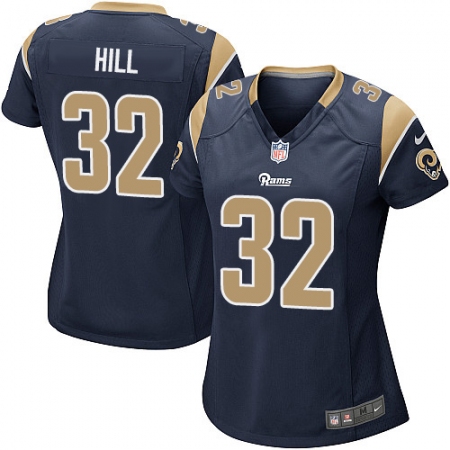 Women's Nike Los Angeles Rams #32 Troy Hill Game Navy Blue Team Color NFL Jersey