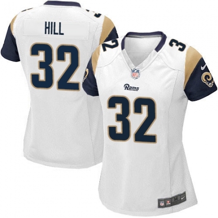 Women's Nike Los Angeles Rams #32 Troy Hill Game White NFL Jersey