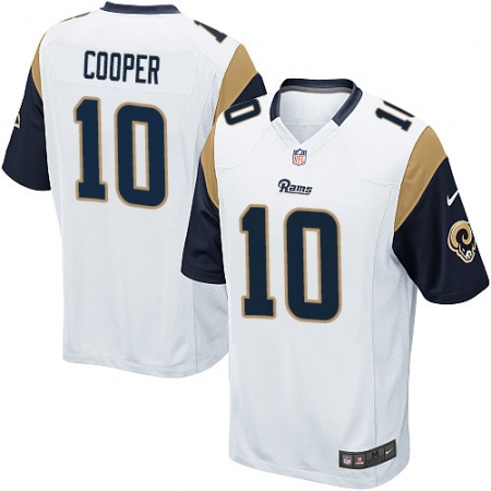 Men's Nike Los Angeles Rams #10 Pharoh Cooper Game White NFL Jersey