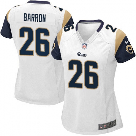 Women's Nike Los Angeles Rams #26 Mark Barron Game White NFL Jersey