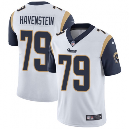 فارة خشب Men's Nike Los Angeles Rams #79 Rob Havenstein White Vapor ... فارة خشب