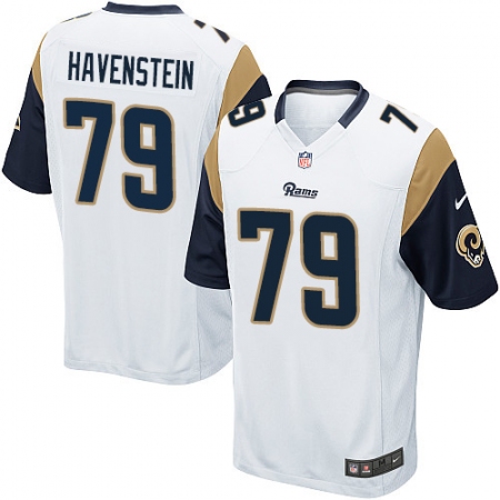Men's Nike Los Angeles Rams #79 Rob Havenstein Game White NFL Jersey