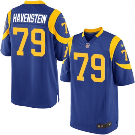 Men's Nike Los Angeles Rams #79 Rob Havenstein Game Royal Blue Alternate NFL Jersey