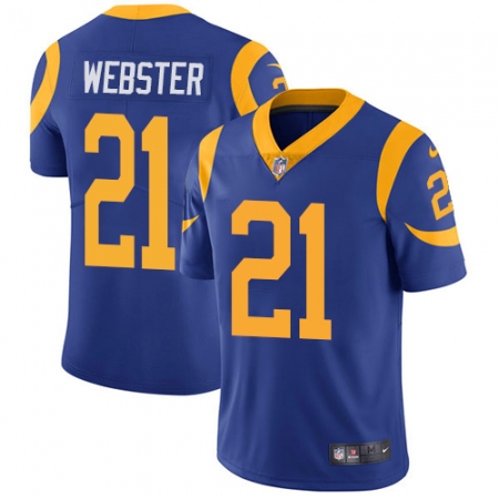 Men's Nike Los Angeles Rams #21 Kayvon Webster Royal Blue Alternate Vapor Untouchable Limited Player NFL Jersey