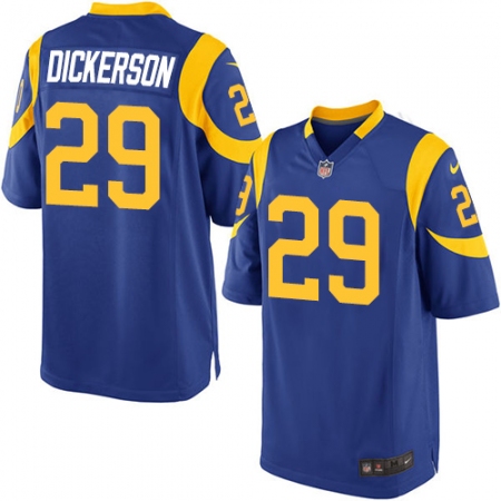 Men's Nike Los Angeles Rams #29 Eric Dickerson Game Royal Blue Alternate NFL Jersey