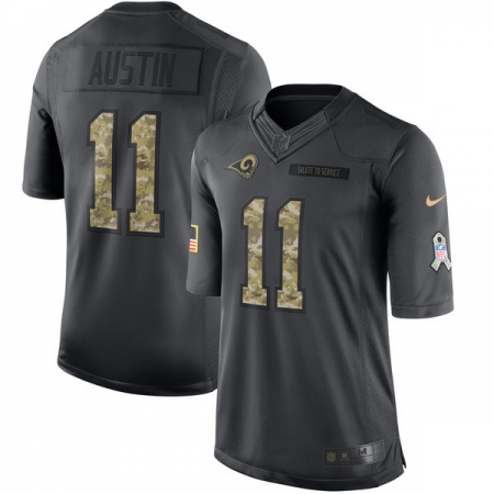 Youth Nike Los Angeles Rams #11 Tavon Austin Limited Black 2016 Salute to Service NFL Jersey