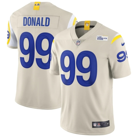 Men's Los Angeles Rams #99 Aaron Donald White Nike Bone Vapor Limited Jersey.webp