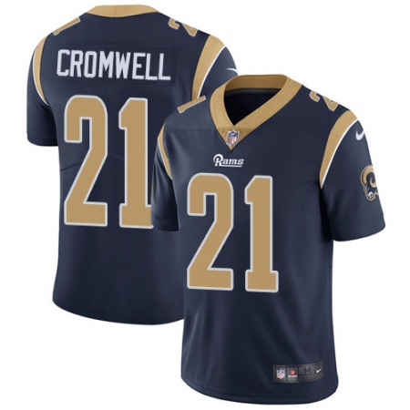 Men's Nike Los Angeles Rams #21 Nolan Cromwell Navy Blue Team Color Vapor Untouchable Limited Player NFL Jersey