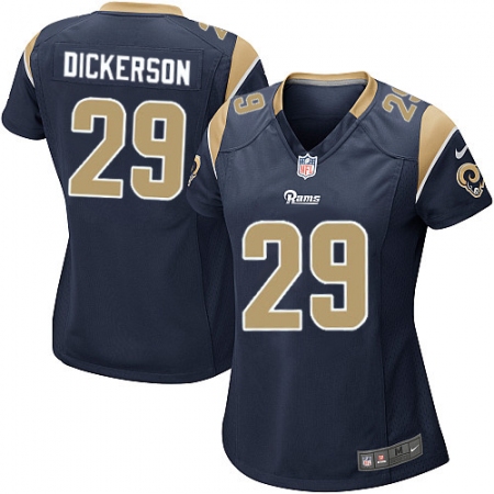Women's Nike Los Angeles Rams #29 Eric Dickerson Game Navy Blue Team Color NFL Jersey