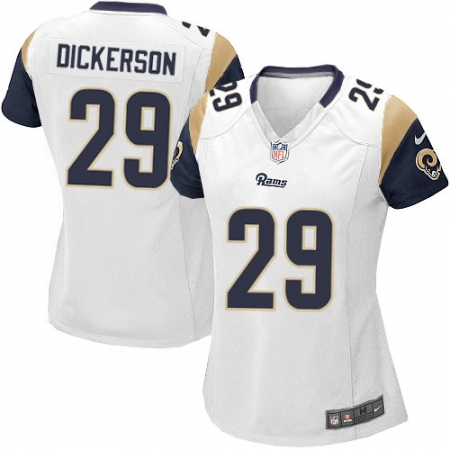 Women's Nike Los Angeles Rams #29 Eric Dickerson Game White NFL Jersey