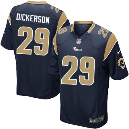 Men's Nike Los Angeles Rams #29 Eric Dickerson Game Navy Blue Team Color NFL Jersey