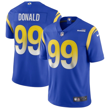 Men's Los Angeles Rams #99 Aaron Donald Blue Nike Royal Vapor Limited Jersey.webp