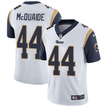Men's Nike Los Angeles Rams #44 Jacob McQuaide White Vapor Untouchable Limited Player NFL Jersey