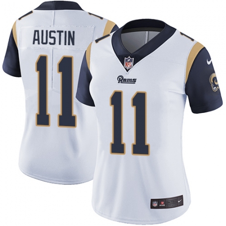 Women's Nike Los Angeles Rams #11 Tavon Austin Elite White NFL Jersey