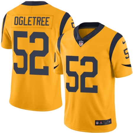 Men's Nike Los Angeles Rams #52 Alec Ogletree Limited Gold Rush Vapor Untouchable NFL Jersey