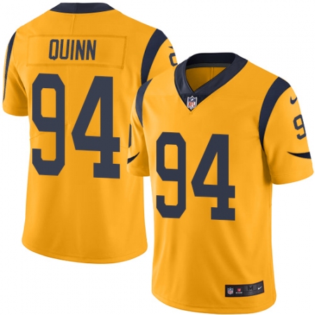 Youth Nike Los Angeles Rams #94 Robert Quinn Limited Gold Rush Vapor Untouchable NFL Jersey