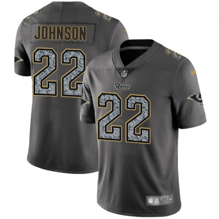 Youth Nike Los Angeles Rams #22 Trumaine Johnson Gray Static Vapor Untouchable Limited NFL Jersey