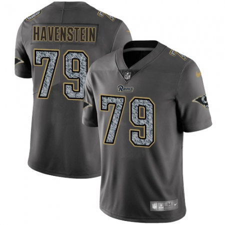 Men's Nike Los Angeles Rams #79 Rob Havenstein Gray Static Vapor Untouchable Limited NFL Jersey