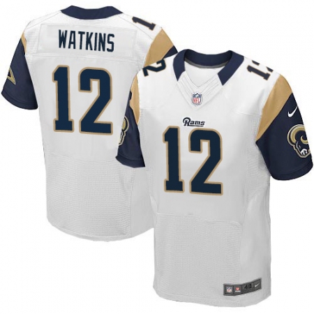 Men's Nike Los Angeles Rams #12 Sammy Watkins White Vapor Untouchable Elite Player NFL Jersey