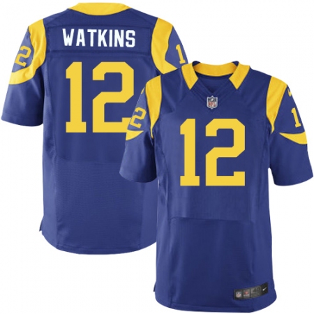 Men's Nike Los Angeles Rams #12 Sammy Watkins Royal Blue Alternate Vapor Untouchable Elite Player NFL Jersey