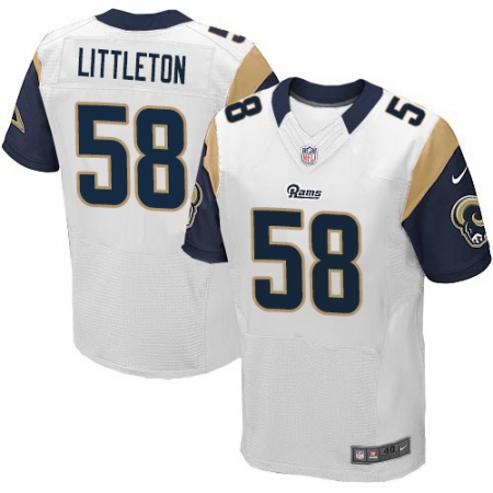 Men's Nike Los Angeles Rams #58 Cory Littleton White Vapor Untouchable Elite Player NFL Jersey