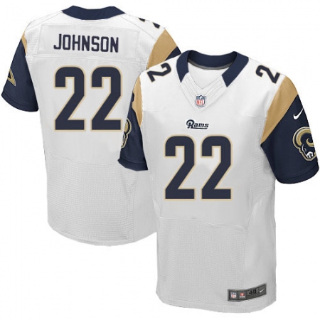Men's Nike Los Angeles Rams #22 Trumaine Johnson White Vapor Untouchable Elite Player NFL Jersey