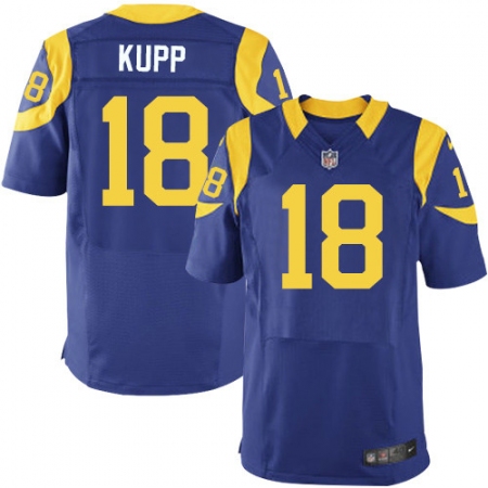 Men's Nike Los Angeles Rams #18 Cooper Kupp Royal Blue Alternate Vapor Untouchable Elite Player NFL Jersey