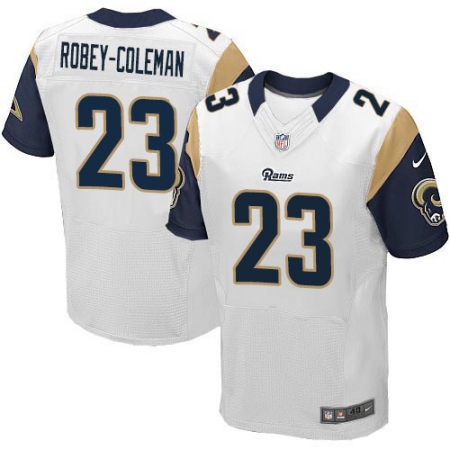 Men's Nike Los Angeles Rams #23 Nickell Robey-Coleman White Vapor Untouchable Elite Player NFL Jersey