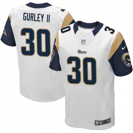 Men's Nike Los Angeles Rams #30 Todd Gurley White Vapor Untouchable Elite Player NFL Jersey