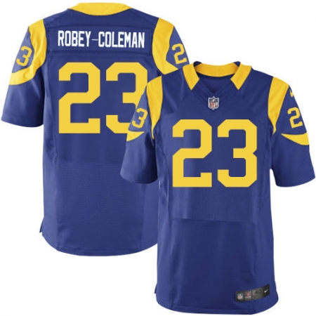 Men's Nike Los Angeles Rams #23 Nickell Robey-Coleman Royal Blue Alternate Vapor Untouchable Elite Player NFL Jersey