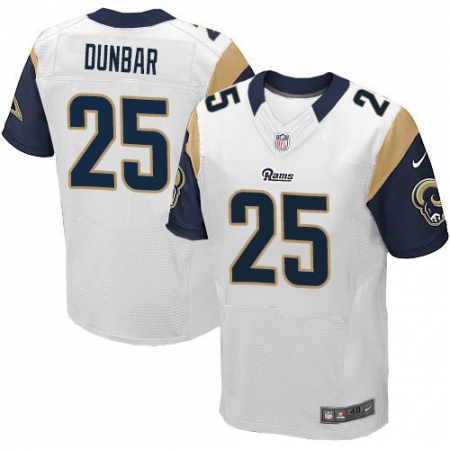 Men's Nike Los Angeles Rams #25 Lance Dunbar White Vapor Untouchable Elite Player NFL Jersey