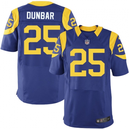Men's Nike Los Angeles Rams #25 Lance Dunbar Royal Blue Alternate Vapor Untouchable Elite Player NFL Jersey