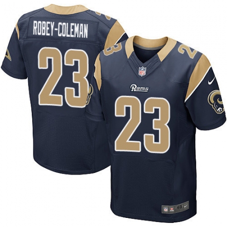 Men's Nike Los Angeles Rams #23 Nickell Robey-Coleman Navy Blue Team Color Vapor Untouchable Elite Player NFL Jersey